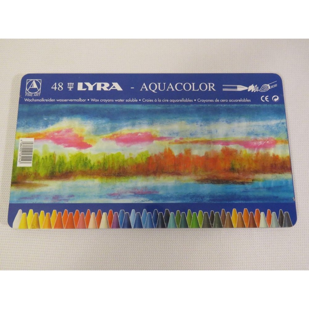 LYRA – 48 AQUACOLOR Wax Crayons Water Soluble – Fi